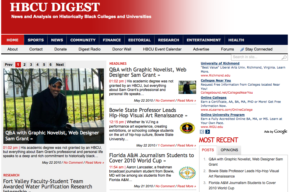 HBCU Digest Home Page